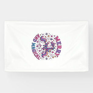 Einhorn Fröhlich und Magisch Banner