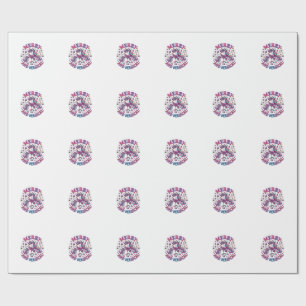 Einhorn Fröhlich und Magisch Geschenkpapier