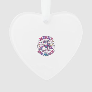 Einhorn Fröhlich und Magisch Ornament