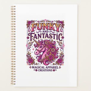 Einhorn Funky und fantastisch stilvolles Zazzle-De Planer