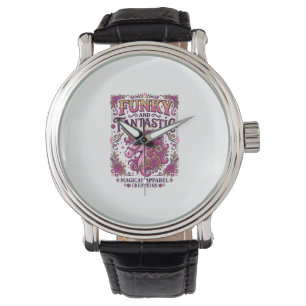 Einhorn Funky und Fantastisch Stylisch Zazzle Desi Armbanduhr