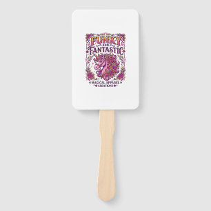 Einhorn Funky und Fantastisch Stylisches Zazzle De Fächer