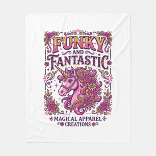 Einhorn Funky und Fantastisch Stylisches Zazzle De Fleecedecke