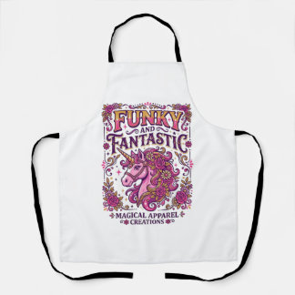 Einhorn Funky und Fantastisch Stylisches Zazzle De Schürze