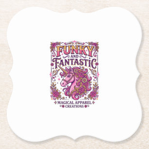Einhorn Funky und Fantastisch Stylisches Zazzle De Untersetzer