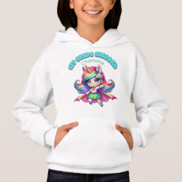 Einhorn für Mädchen der ersten Klasse Hoodie