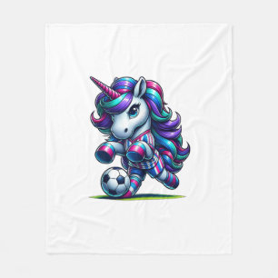 Einhorn-Fußballmannschaft Spieler Tank Top Fleecedecke