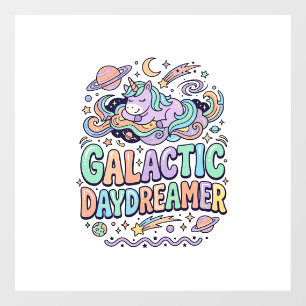 Einhorn Galactic Tagträumer Kawaii Aufkleber und T