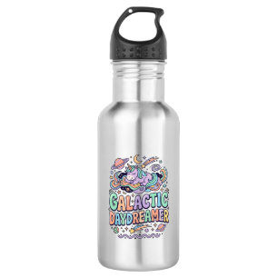 Einhorn Galactic Tagträumer Kawaii Aufkleber und T Edelstahlflasche