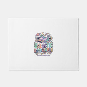 Einhorn Galactic Tagträumer Kawaii Aufkleber und T Fußmatte
