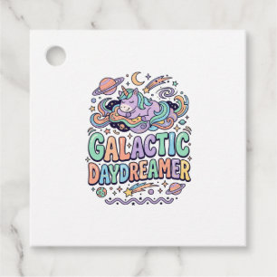 Einhorn Galactic Tagträumer Kawaii Aufkleber und T Geschenkanhänger