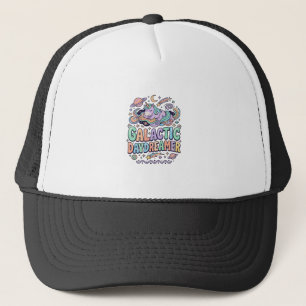 Einhorn Galactic Tagträumer Kawaii Aufkleber und T Truckerkappe
