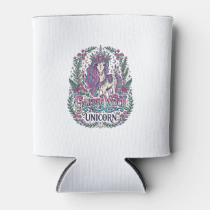 Einhorn-Garten-Hexe Einhorn Bunte Kleidung Grap Dosenkühler