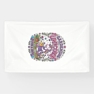 Einhorn-Garteneinhorn-Werbegeschenk Süßes Geschenk Banner