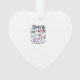 Einhorn, geboren, um Grafikdesign Merch Design zum Ornament
