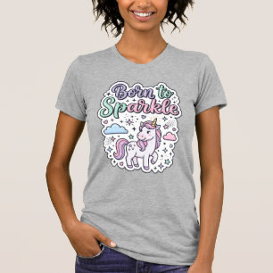 Einhorn, geboren, um Grafikdesign Merch Design zum T-Shirt