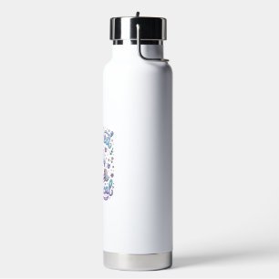Einhorn Gebucht und Magische Geschenkidee Typograf Trinkflasche