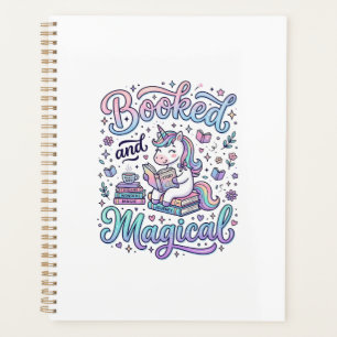 Einhorn Gebucht und Magisches Geschenk Idee Typogr Planer