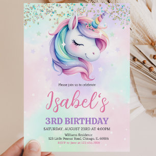 Einhorn Geburtstag Einladung