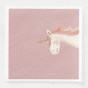 Einhorn-Geburtstags-Party-Serviette Serviette