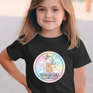 Einhorn-Geburtstags-Shirt für Mädchen zum 5. Gebur T-Shirt