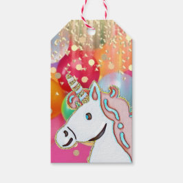 Einhorn Geburtstagsfeier  Geschenkanhänger
