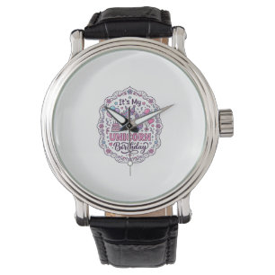 Einhorn-Geburtstagskönigin von Einhorn-Land Trendy Armbanduhr
