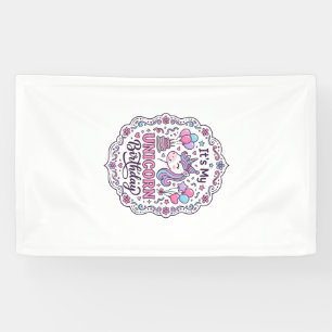 Einhorn Geburtstagskönigin von Einhornland Trendig Banner