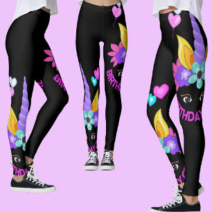 Einhorn, Geburtstagsmädchen, Geburtstagsparty Leggings