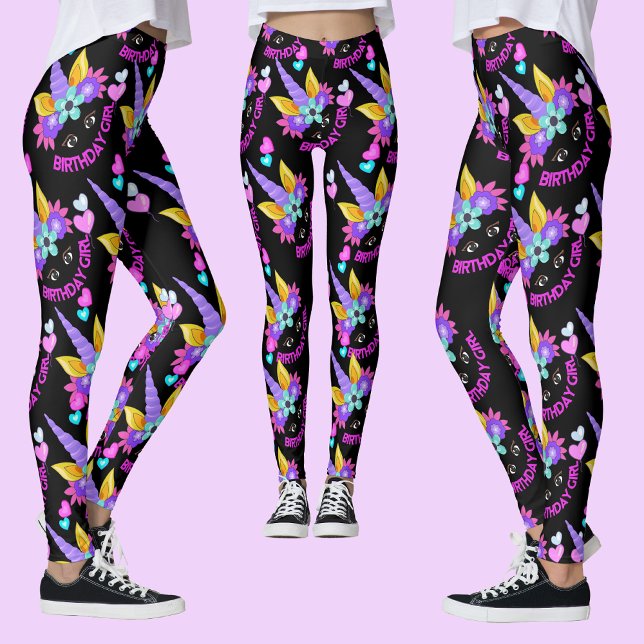 Einhorn, Geburtstagsmädchen, Geburtstagsparty Leggings (Von Creator hochgeladen)