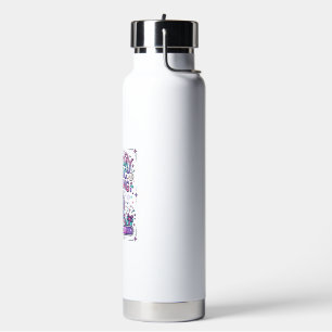 Einhorn Geburtstagsmagie Laden Farbiger Marktplatz Trinkflasche
