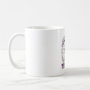 Einhorn gekrönt in magischer fetter Typografie Gra Kaffeetasse