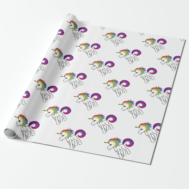 Einhorn Geschenkpapier (Ungerollt)