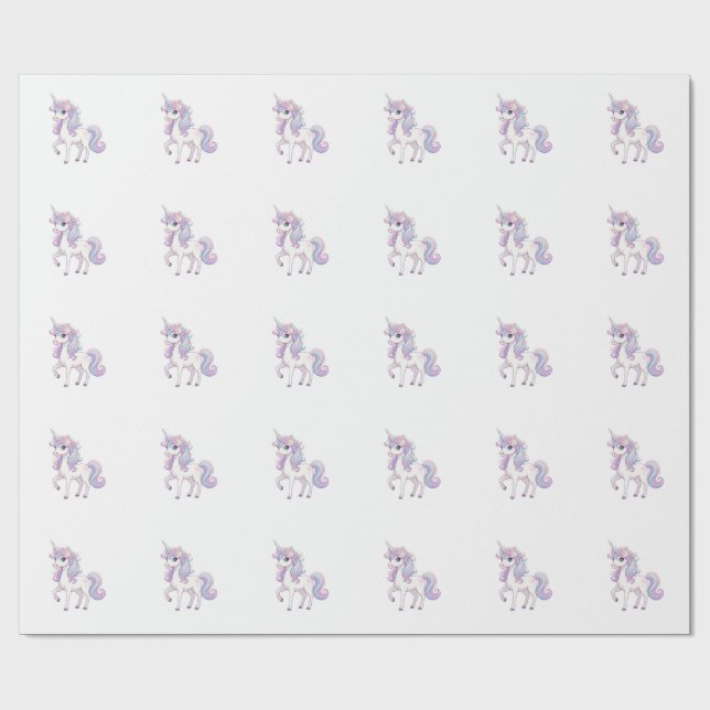 Einhorn-Geschenkpapier Geschenkpapier (Flach)