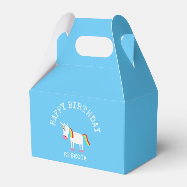 Einhorn Geschenkschachtel (Vorderseite)