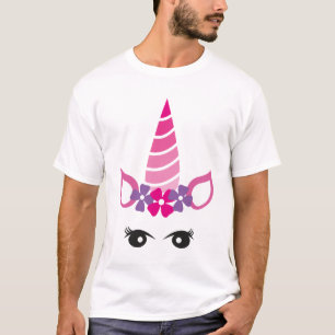 Einhorn-Gesicht T-Shirt