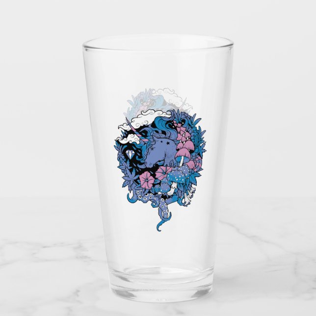 Einhorn Glas (Vorderseite)