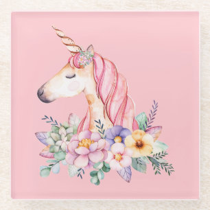 Einhorn Glasuntersetzer