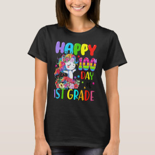 Einhorn Glücklicher 100. Tag der 1. Klasse für Kin T-Shirt