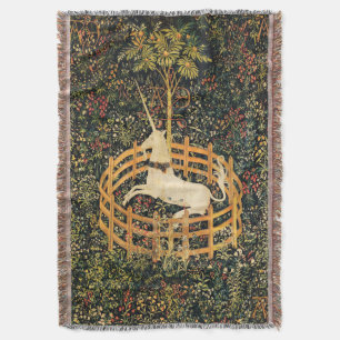 EINHORN, GOTHISCHE FANTASIEBLUMEN, BLUMENMOTIVE DECKE