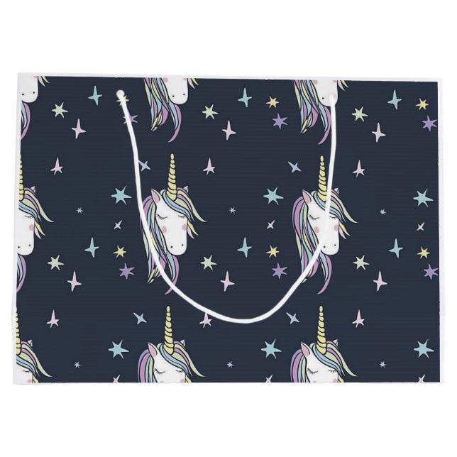Einhorn Große Geschenktüte (Rückseite)