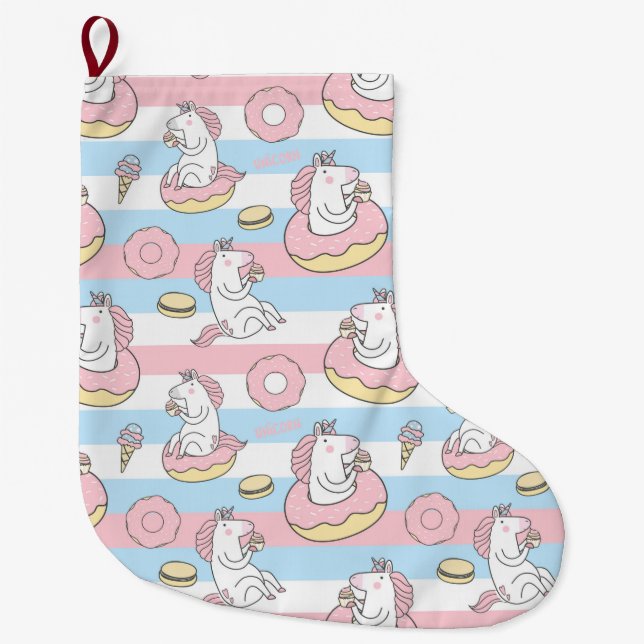 Einhorn Großer Weihnachtsstrumpf (Vorderseite)