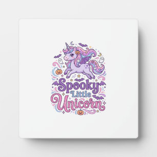 Einhorn Gruseliges Kleines Einhorn Retro-Stil-Shir Fotoplatte