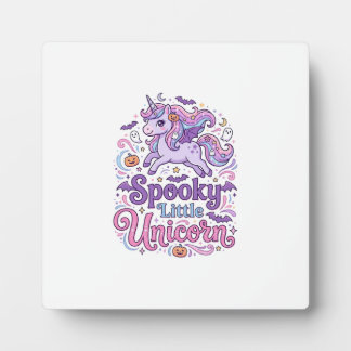 Einhorn Gruseliges Kleines Einhorn Retro-Stil-Shir Fotoplatte