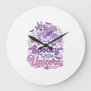 Einhorn Gruseliges Kleines Einhorn Retro-Stil-Shir Große Wanduhr