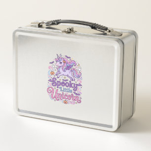 Einhorn Gruseliges Kleines Einhorn Retro-Stil-Shir Metall Brotdose