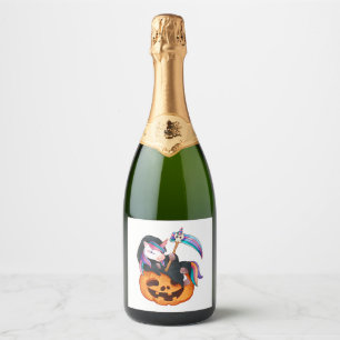 Einhorn Halloween Sicherheitskostüm Tochter Kürbis