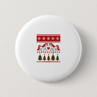 Einhorn hässliches Weihnachtspullover-Party-T-Shir Button