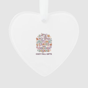 Einhorn Herbstblätter und Einhorn-Träume Fette Typ Ornament