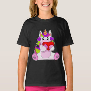 Einhorn-Herz T-Shirt